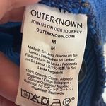 Outerknown Blanket Shirt Dress Womens M Blue Plaid Long Sleeve Button thick Photo 4