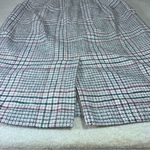 Talbots  Plaid Pencil Skirt - Black, Cream, Maroon Photo 5