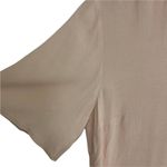 Sanctuary NWOT Choker V Neck Blouse Short Sleeve Light Pink Polyester SZ Small Photo 2