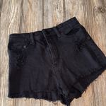 BDG Black Distressed Jean Shorts High-Waisted 26 waist dree cheeky denim Photo 0