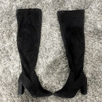 JustFab Mariam Heeled Over-The-Knee Boot in Black, Size 8.5 Photo 1