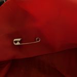 Halston Wool Red and Black Plaid Pencil Skirt Size 12 Photo 3