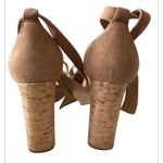 Alexandre Birman  Beige Cork Wedge Sandals Size 38 1/2 US 7.5/8 Photo 6