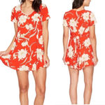Show Me Your Mumu Show Me Your‎ Mumu Bennett Babydoll Dress Southern Red Pebble Floral Size Small Photo 1