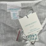 Cynthia Rowley NWT Size XL White 100% Linen Button Down Shirt Top Photo 4