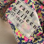 FRANK & ELIEEN Hunter Linen Button Front Dress In Neon‎ Floral Size Small Pink Photo 8