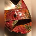 Kelly & Katie  Sandals Heels Shoes Women8.5 Orange Pink Floral Daisy Slin… Photo 6