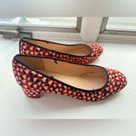 J.Crew  Red and Black Heart Pattern Flats Photo 2