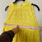 Lisa Marie Fernandez Floral Tiered‎ Dress yellow mini dress with pockets Size 4 Photo 7