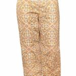 Pendleton Medallion Print Cotton Cropped Trousers Gold Tan Photo 0