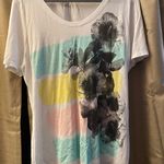 Just My Size Jms Colored Floral Top  Photo 0