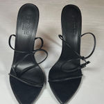 La Femme  Black Strappy Heels Photo 0