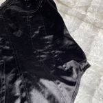 Pretty Little Thing Black Satin Bodysuit Bodice Zip Side Strappy Back 0 XS Photo 1