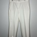 J.Crew Kate Straight Leg Pant Size 16 Ivory Bi Stretch Cotton Blend Photo 1