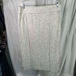 Lou & grey  Grey Stripe Midi Skirt‎ Size XL New $78 Soft Knit Lounge Casual Soft Photo 3
