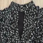 Ted Baker London Cat Print Abstract Exaggerated Short Sleeve Mini Dress 2 Black Photo 3