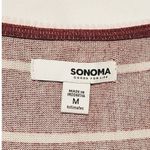 Sonoma  Intimates Long Sleeve Striped Soft Sleep Shirt Pajama Top Size Medium Photo 2