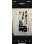 Shoreline  Tulip Split Pants Flowy Tie Due Black White Womens Size Large Beachy‎ Photo 5