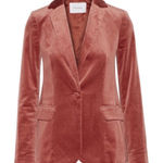 frame denim Frame Spice Velvet Blazer One Button Size 8 Photo 0