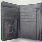 Vera Bradley Quilted Trifold Wallet Wristlet Black EUC Photo 4