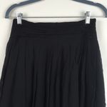 Flowy Black Silk Skirt Petite Size 6P Photo 1