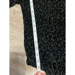 Elodie  Long-Sleeved Body Suit Size Medium Black Gray Leopard Animal Stretch Photo 5