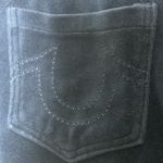 True Religion Women’s Blue Velour Y2K Joggers Silver Embroidered Logo Size L Photo 4