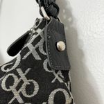 XOXO  Y2K‎ Black & Gray Logo Hobo Bag Purse Braided Handle Small Shoulder Bag Photo 7