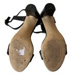 Nine West  Pixel City Black Block Heel Open Toe Ankle Buckle Strap Sandals Size 7 Photo 9