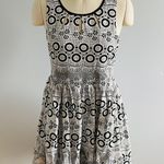 Francesca's Francesca’s x Alya Eyelet Lace Overlay Fit & Flare Dress-Black White- Size M NWT Photo 0