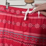 P.J. Salvage Red Fair Isle Snow Flake Kisses Womens Pajama Pants Large Photo 5