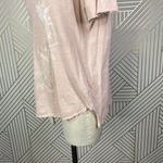 Zadig & Voltaire Top Wanda Short Sleeve Floral T-Shirt Pink White Size US Small Photo 7