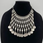 NBJ Natalie B. Jewelry Silver Tone Statement Necklace Photo 0