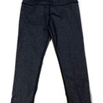 Lululemon ‎ Heather Gray Zip Hem Capri Legging Photo 0