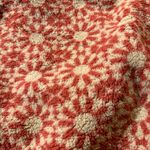 Champion  Red and Cream Floral Fleece Pullover Sweatshirt Size Medium EUC Photo 5