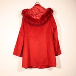 Jessica London NWOT  Outwear Red Trenchcoat Size 12W Photo 8