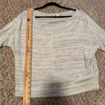 Cyrus Women's Oversized Knit Top Cream Gray Long Sleeve Casual Photo 6