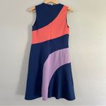 Hutch  Navy, Coral, and Lavender Mini Dress Fit and Flare Casual Formal Stretch Photo 4
