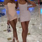 Oh Polly Amiens Tie Mesh Mini Dress In Sand Size 4 Photo 12