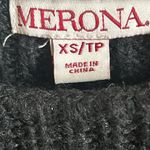 Merona Women’s Oversized Long Knit Deep Charcoal Gray Sweater Photo 5