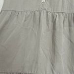ZARA Light Gray Tiered Mini Dress Size Large Photo 3