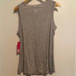 Yogalicious Grey Mesh Accent Workout Tank Top Photo 2