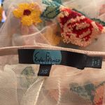 Rhapsody Eva Franco Sheer  Embroidered Top Size XS Photo 5