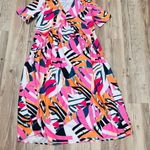 SheIn  boutique style colorful midi dress size small Photo 4