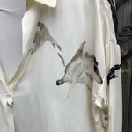 Grade & Gather  Long Sleeve Blouse in Bone with bird Print Photo 1