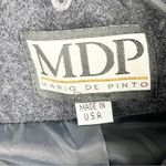 MDP Mario De Pinto Dark Gray Wool Blend Double Breasted Pea Coat, Size Small Photo 2