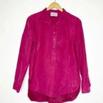 Karen Harman Chemise Berry Button Front Shirt Size 8 Pink Photo 0