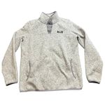 Women's L.L.Bean Sweater Fleece Pullover Gray Sweatshirt‎ Size Small Regular Photo 0