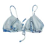 Hollister Blue Striped Padded Triangle Bikini Top Size Medium Photo 1