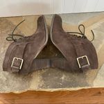 Luxury Rebel  brown suede lace up heeled ankle buckle boots EU38 US 8.5 Photo 6